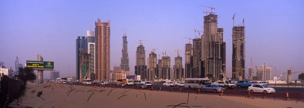 Dub United Arab Emirates Mar 2007 View Skyscrapers Famous Sheikh — стокове фото