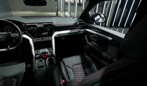 Munich Germany Dec 2021 Luxurious Comfortable Modern Car Interior Ideal — Stock Photo, Image