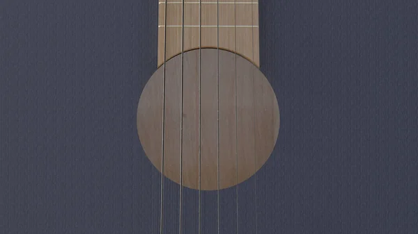 Классическая Деревянная Акустическая Гитара — стоковое фото