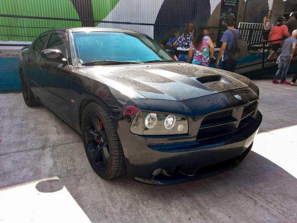 Avellaneda Argentina Dec 2021 Poderoso Preto Chrysler Dodge Charger Srt8 — Fotografia de Stock