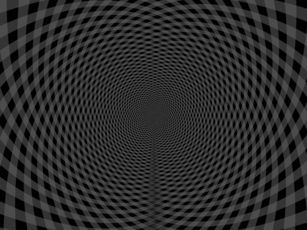 Una Ilustración Con Líneas Simétricas Redondas Superpuestas Creando Una Ilusión —  Fotos de Stock