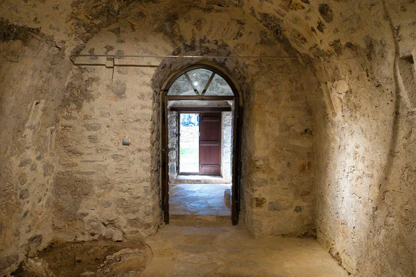 Casa Medieval Hecha Mano Construida Con Piedra Madera Metal Arquitectura —  Fotos de Stock