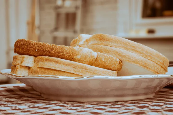 Bread Plate Table — Stockfoto