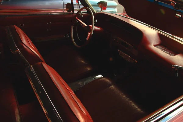 Cushioned Interior Vintage Car — Stock Photo, Image