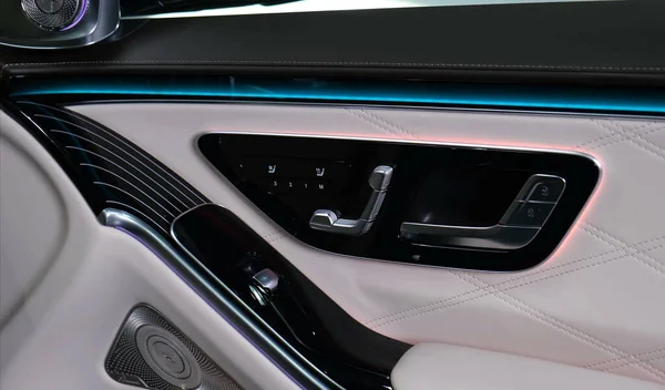 Stuttgart Germany Dec 2021 Luxurious Comfortable Modern Car Interior Ideal — Stock Photo, Image