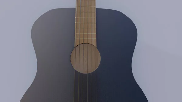 Chitarra Acustica Classica Legno Col Naturale — Foto Stock