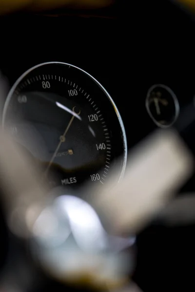 Closeup Shot Speed Indicator Screen Car — Stock Photo, Image