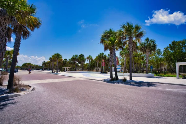 Sarasota Estados Unidos Mayo 2021 Entrada Playa Siesta Sarasota Florida — Foto de Stock