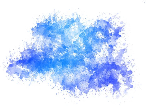 Fond Aquarelle Abstrait Artistique Bleu — Photo