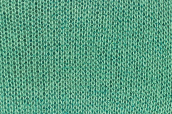 Texture Tissu Vert Tricoté Fond — Photo