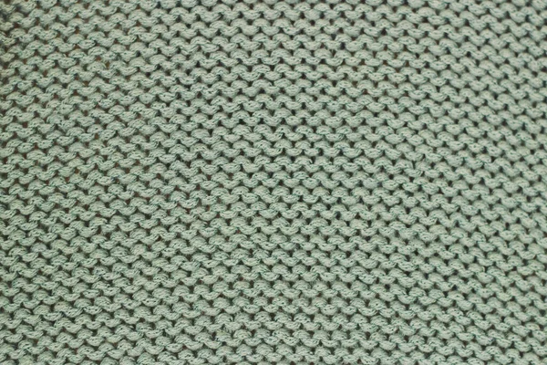 Texture Knitted Green Fabric Background — Stockfoto