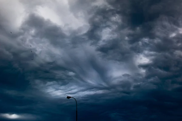 Schwere Gewitterwolken Über Der Stadt Klaipeda Litauen — Stockfoto