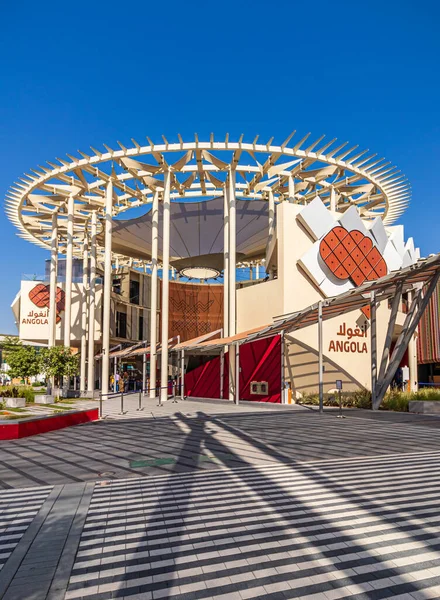 阿拉伯联合酋长国 2021年11月30日 2020年迪拜世博会上的安哥拉展馆景观 阿联酋 — 图库照片