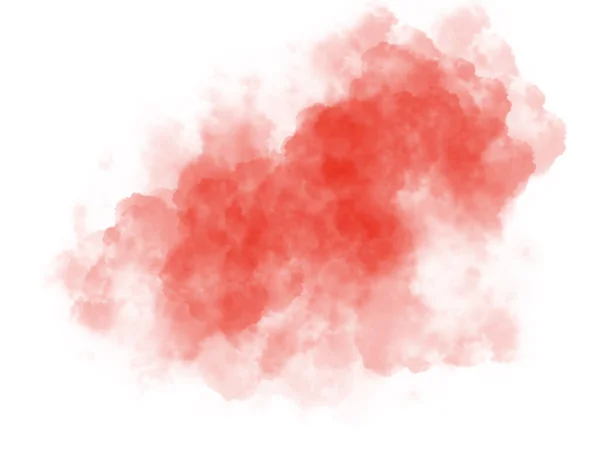 赤の抽象的な水彩画の背景 — ストック写真