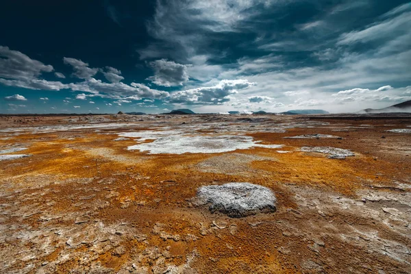 Landscape Sulfur Fields Iceland — Stock Photo, Image