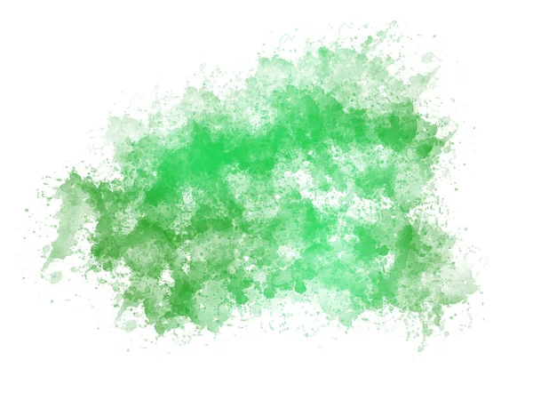 Een Artistieke Abstracte Aquarelachtergrond Het Groen — Stockfoto
