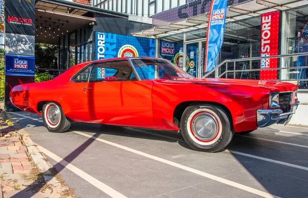 Bang Thaïlande Déc 2021 Une Voiture Classique Rouge Muscle Car — Photo