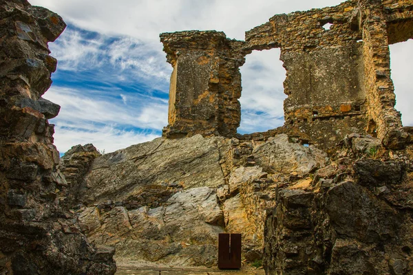 Las Ruinas Del Antiguo Castillo Figueira Castelo Rodrigo Portugal — Foto de Stock