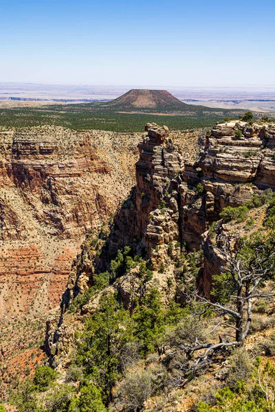 Μια Όμορφη Θέα Του Διάσημου Grand Canyon National Park Στην — Φωτογραφία Αρχείου