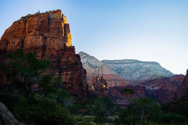 Gyönyörű Kilátás Nyílik Híres Zion Nemzeti Park Springdale Utah Usa — Stock Fotó
