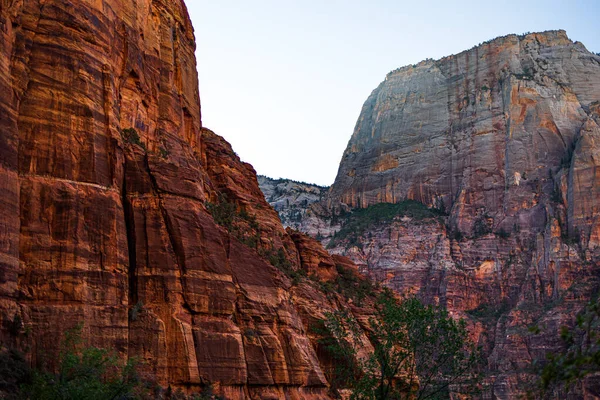 Uma Bela Vista Famoso Parque Nacional Zion Springdale Utah Eua — Fotografia de Stock