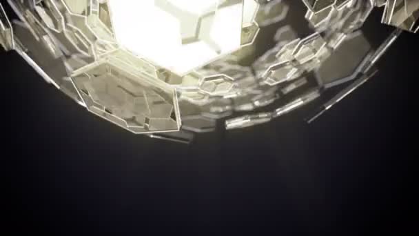 Abstraktní Záběry Animace Geometrie Pro Vfx Nebo Pozadí — Stock video