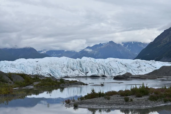Vista Del Sitio Recreación Estatal Del Glaciar Matanuska Alaska — Foto de Stock