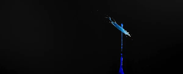 Water Splash Isolated Black Background Perfect Wallpapers — Stockfoto