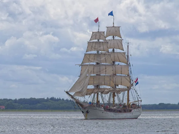 Beau Cliché Navire Lors Son Voyage Dans Événement Tall Ship — Photo