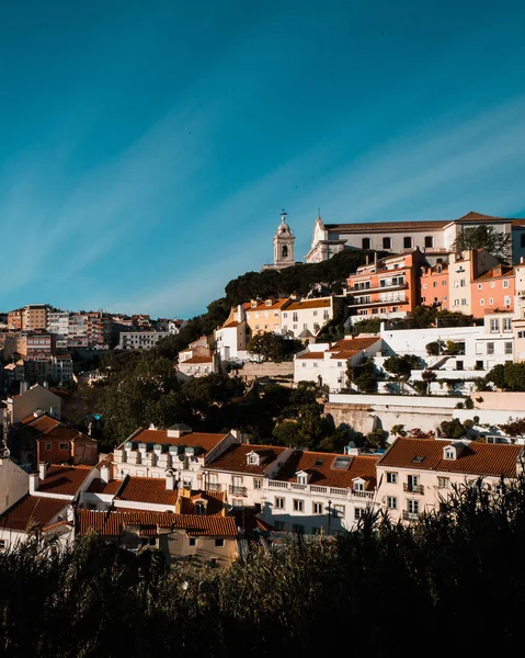 Plano Vertical Del Hermoso Paisaje Urbano Lisboa Portugal —  Fotos de Stock