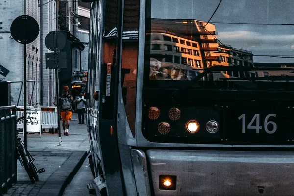 Osl Norsko Července 2021 Tramvaj 146 Oslu Norsko — Stock fotografie