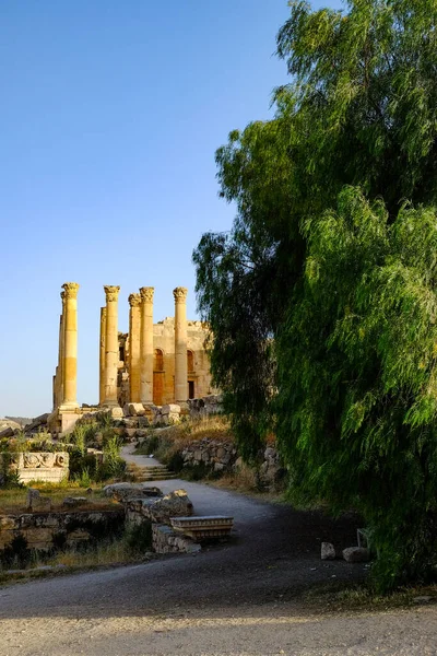 View Temple Zeus Jerash Jordan — 图库照片
