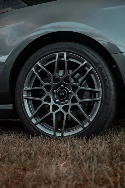 United States Jul 2020 Closeup Shot Tire Fancy Car Show — 스톡 사진