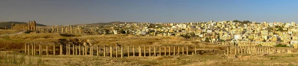 Panoramic Shot Ancient Cultural Heritage Jerash Jordan — 图库照片