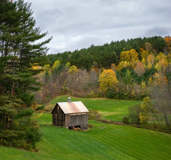 Prachtig Herfstzicht Sleepy Hollow Farm Woodstock Vermont — Stockfoto