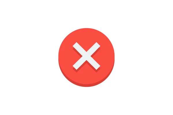 Abstract Design Error Wrong Cancel Concept — Stockfoto