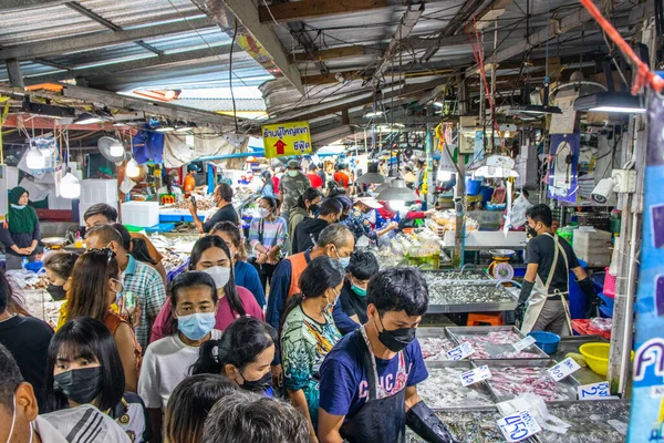 Bangkok Thailand Dezembro 2021 Durante Período Covid Como Parte Confinamento — Fotografia de Stock