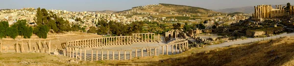 Древнее Культурное Наследие Овального Форума Джераше Иордания — стоковое фото
