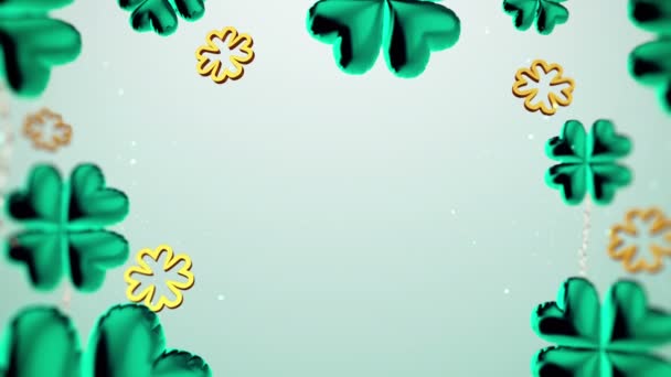 Animation Hintergrund Des Patrick Konzepts Mit — Stockvideo