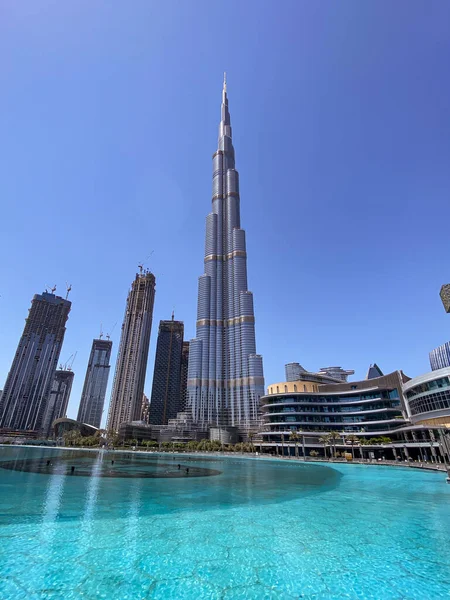 Dubai Emirados Arab Unidos Setembro 2021 Burj Khalifa Edifício Mais — Fotografia de Stock