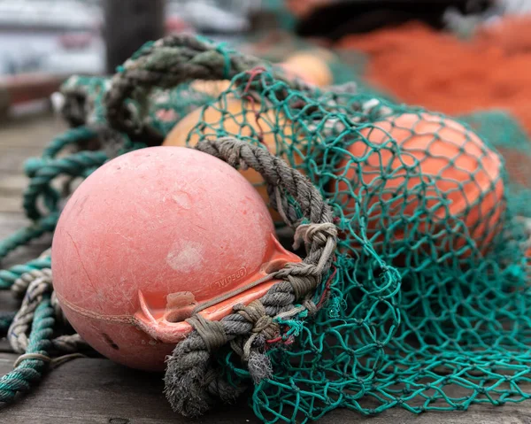 Tiro Close Equipamento Pesca Colorido — Fotografia de Stock
