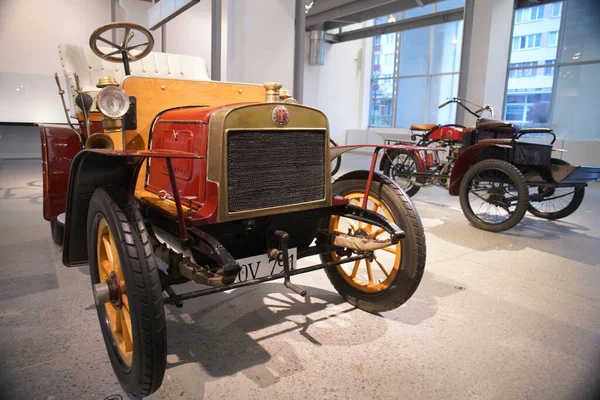 Mlada Boleslav Czech 2019年1月6日 Skoda汽车博物馆展示了Skoda Laurin Klement公司历史 — 图库照片