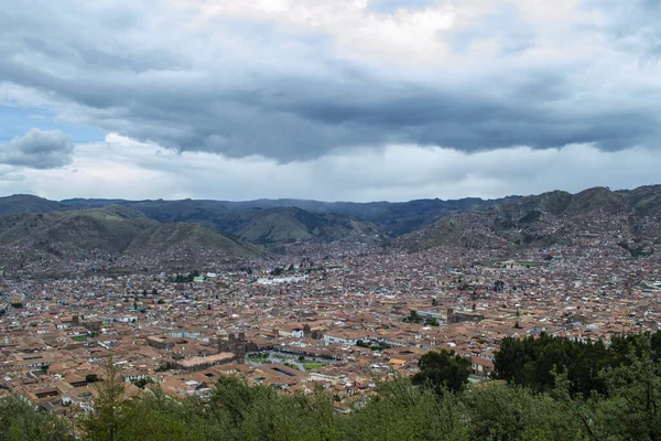 Vista Panoramica Della Città Cusco Capitale Dell Impero Inca — Foto Stock