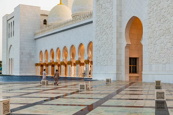 Абу Аби Арабский Эмират Сентября 2021 Года Самая Большая Мечеть — стоковое фото