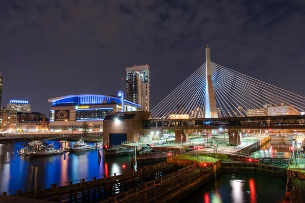 Cityscape Boston Night — Stock Photo, Image