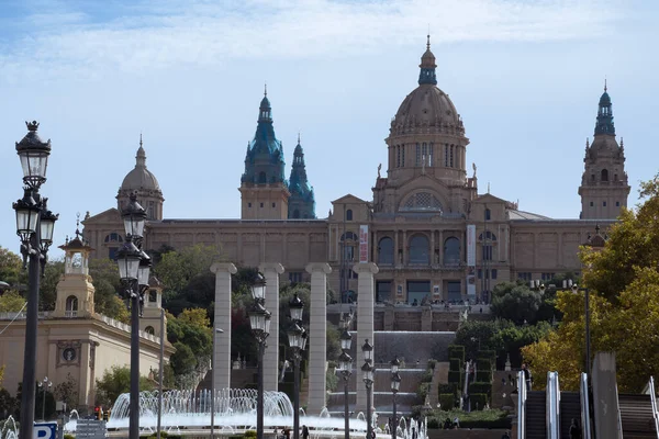 Palácio Nacional Montjuic Barcelona Espanha Dezembro 2021 — Fotografia de Stock