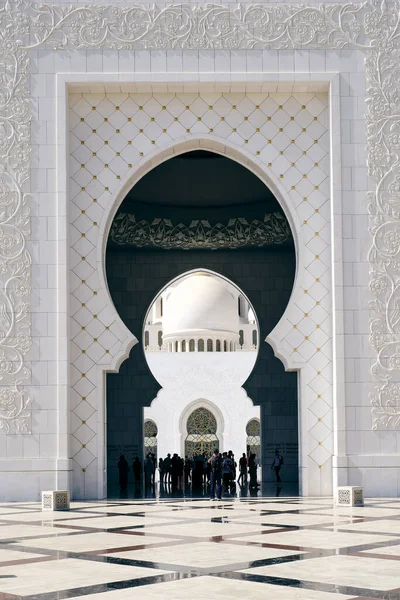 Belo Tiro Sheikh Zayed Grande Mesquita Abu Dhabi — Fotografia de Stock