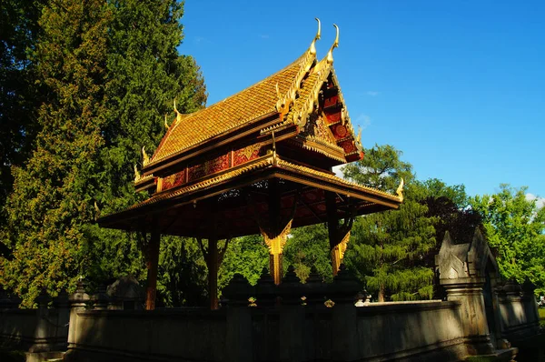 Bad Homburg Alemanha Maio 2021 Siamese Temple Sala Thai Kurpark — Fotografia de Stock