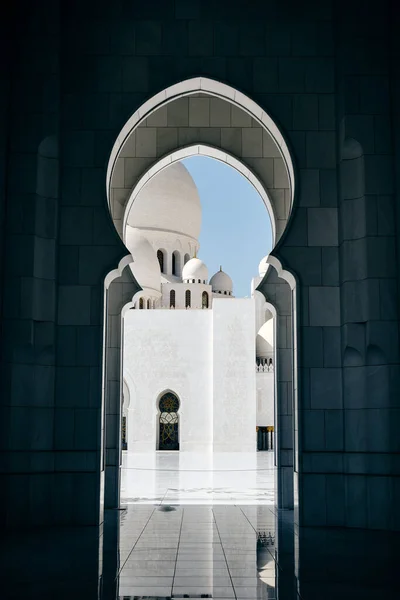 Belo Tiro Sheikh Zayed Grande Mesquita Abu Dhabi — Fotografia de Stock