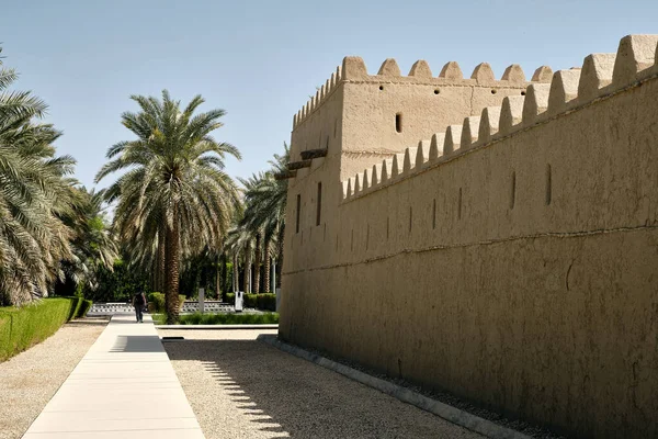 Μια Κάθετη Λήψη Του Φρουρίου Qasr Muwaiji Στο Ain — Φωτογραφία Αρχείου